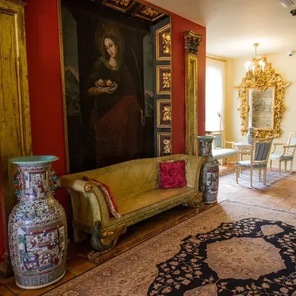 art collection at hotel hacienda de abajo in spain